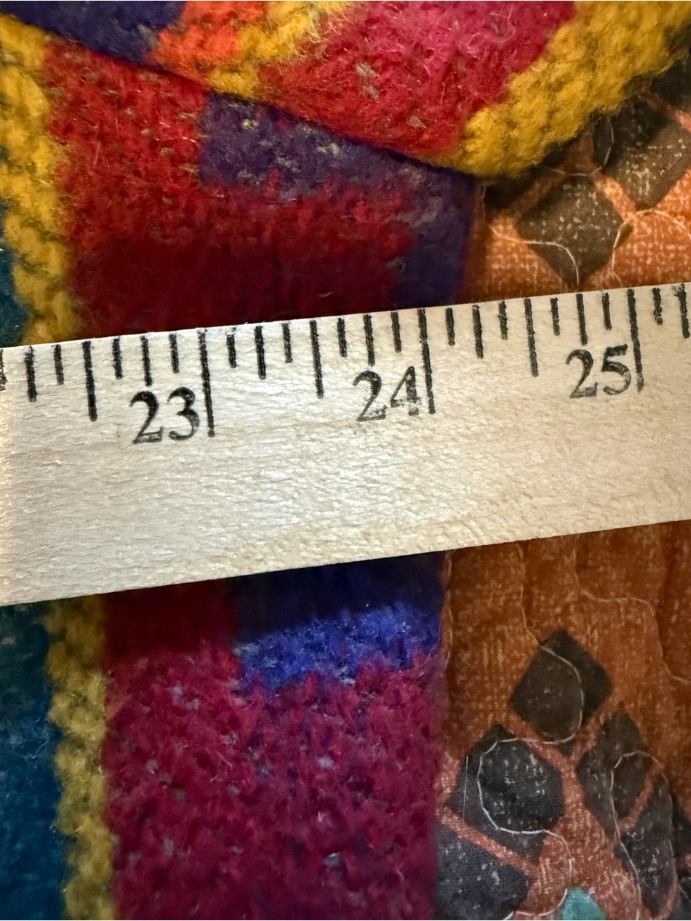 PIONEER Multicolor Southwestern Fringe Utility Jacket with Black Collar Vintage. - Picture 15 of 16